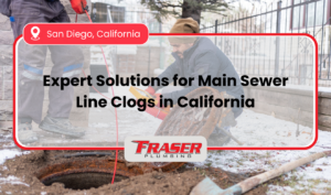 what to do for a main sewer line clog